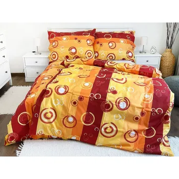 Povlečení TOTÁLNÍ MASAKR CEN! Luxusní francouzské bavlněné povlečení DELUXE DUO 200×220 cm – BUBLINY - VÍNOVÉ