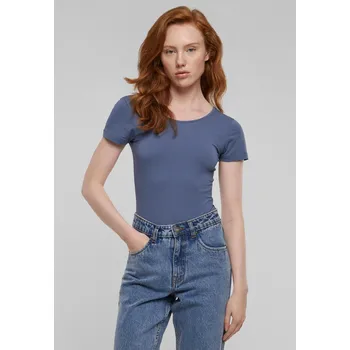 Body Dámské body Organic Stretch Jersey - modré Urban Classics modrá 2668691