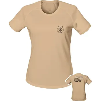 Dámské tričko Dámské funkční tričko 73. tankový prapor - LEOPARD 2A4 - písková