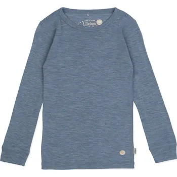 Chlapecké tričko Dětské merino triko "Medium Blue" Lillelam VELIKOST: 104/4 roky