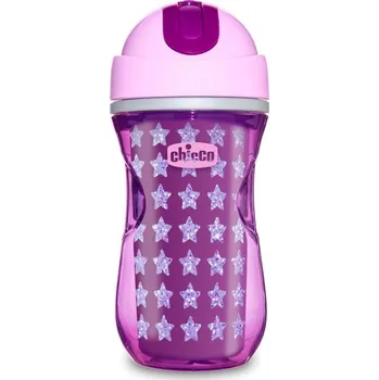 CHICCO Hrneček Sport termo s brčkem 266 ml růžový 14m+