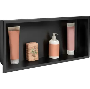 REA Koupelnová police 30x60, černá mat REA-05605 Černá