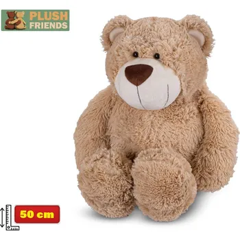 plyšák Mikro trading Plush Friends - Medvěd plyšový - 50 cm - béžová