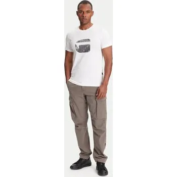 Pánské tričko G-Star Raw T-Shirt Finger Print Burger D26041-C506 Bílá Regular Fit L