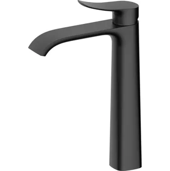 Vysoká umyvadlová baterie SAT Infinitio bez výpusti černá matná SATBSINF285C