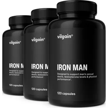 Přírodní produkt Vilgain Iron Man – 3× 120 kapslí - Doprava ZDARMA