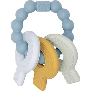 LITTLE DUTCH KOUSÁTKO SILIKONOVÉ KLÍČE MODRÉ