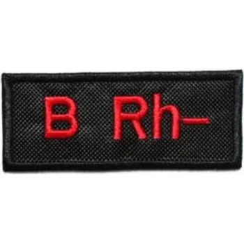 TXR Moto nášivka s krevní skupinou B Rh-