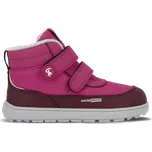 BeLenka Dětské zimní barefoot boty Be Lenka Zippu Junior - Berry & Grey 38, Vnitřní délka boty: 24,6 cm, Vnitřní šířka boty: 9,2 cm