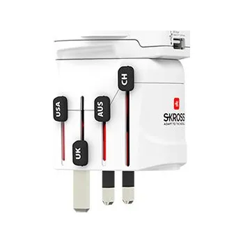 Cestovní adaptér SKROSS Univerzální cestovní adaptér "PRO - World & USB", USB A (1.302539) - 19.09.1313
