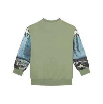 Pánské oblečení United Colors Of Benetton Mikina 3WECC10PR Zelená Oversize 130