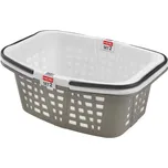 Plastový koš s uchy na čisté prádlo HEIDRUN 2ks HDR347