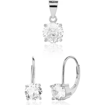 Módní doplněk Stříbrný set JVD SVLS0130SJ6BI00