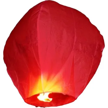 Lampion přání čepice červená lampion