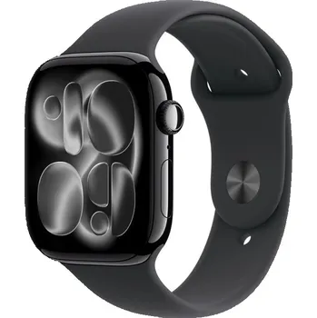 Chytré hodinky Apple Watch Series 11 Cellular 46mm černé / černý sportovní řemínek M/L MFC44MP/A