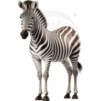 Textilní nažehlovací páska Dante Nažehlovačka Zebra - 8 x 12 cm