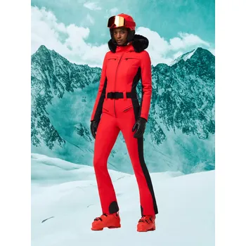 dívčí zimní kombinéza Dámská lyžařská kombinéza Goldbergh Parry Faux Fur Long Flame