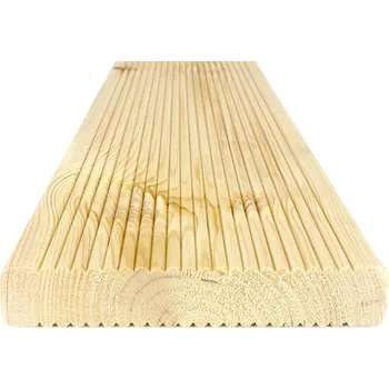 Terasové prkno Terasová prkna 28 x 145 x 4200 mm Severská borovice VROUBKY/VROUBKY (4ks) AB