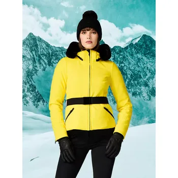 Dámská lyžařská bunda Goldbergh Hida Faux Fur Limone