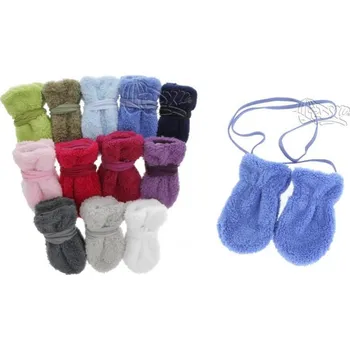 Rukavice RDX Zimní rukavičky wellsoft pro novorozence se šňůrkou Vel. 1 Růžová