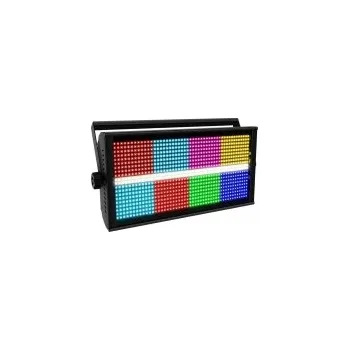 LED osvětlení LED stroboskop 150 W, 960 LED diod, 8x RGB + 8x bílý segment, tenký design, DMX