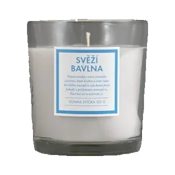 Svíčka Q Home vonná svíčka Svěží Bavlna 125 g