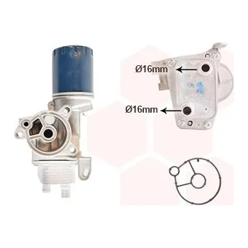 Chladič motoru Olejový chladič, motorový olej VAN WEZEL 09013727