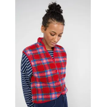 Dámská casual bunda Dámská vesta Blutsgeschwister Heat up Vestover Červená velikost M