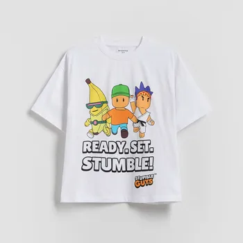 Reserved - Triko Stumble Guys - bílá - 012FH-00X - 012FH-00X-164