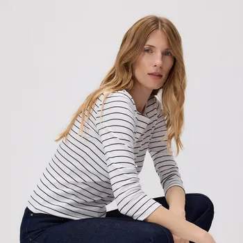 Dámské tričko Reserved - Bavlněné tričko s dlouhými rukávy - vícebarevná - 406GA-MLC - 406GA-MLC-L