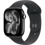 Apple Watch Series 11 GPS 42mm Jet Black Aluminium Case with Black Sport Band - M/L MEQU4MP/A
