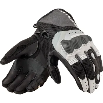 Moto oblečení Rukavice na motorku Revit Blaze šedo-bílé 2XL