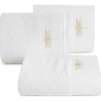 Ručník Bavlněný ručník VÁŽKA 01 - bílý Rozměr ručníku: 50x90cm