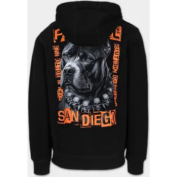 Pánská mikina PitBull West Coast Pánská mikina BLACKY KP - černá - PWC_PMBLACKY_BLK Velikosti: M