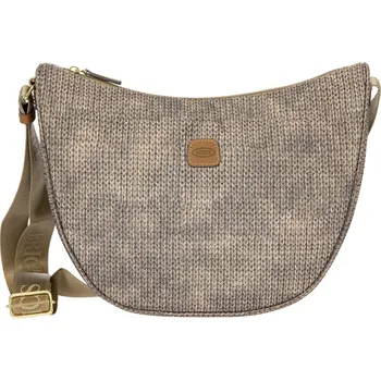 Kabelka Kabelka Bric`s X-Collection Halfmoon medium Wool Nut