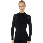 Brubeck Dámské triko Thermo s dlouhým rukávem Black/Pink - XS