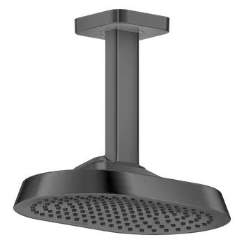 Sprchová hlavice Axor ShowerSphere - Hlavová sprcha 250/160 1jet s připojením ze stropu, kartáčovaný černý chrom 39763340