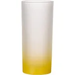 Matná sklenice s gradientem a vlastním potiskem - Barva Žlutá