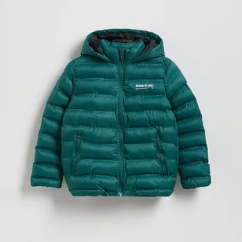 Reserved - Prošívaná bunda s kapucí - petrolejová - 812ET-67X - 812ET-67X-140