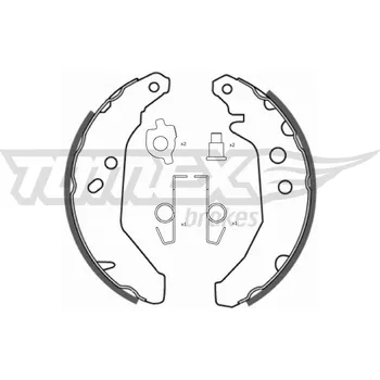 Brzdová čelist Sada brzdových čelistí TOMEX Brakes TX 20-66