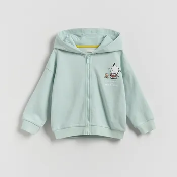 Chlapecká mikina Reserved - Bavlněná mikina Pochacco - bleděmodrá - 005FK-05X - 005FK-05X-98