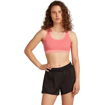 Podprsenka Dámská merino podprsenka ICEBREAKER Wmns 125 ZoneKnit Racerback Bra, Acid Pink velikost: S
