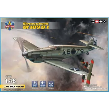 Plastikový model Modelsvit 1/48 Messerschmitt Bf 109 D-1 (4x camo)