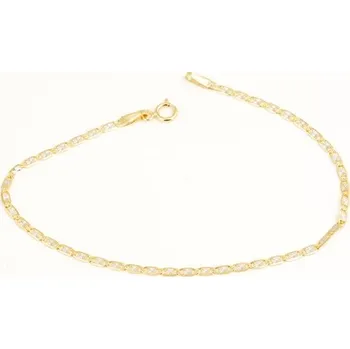 Náramek Dámský zlatý náramek valentina 19 cm ZLNA1569F + dárek zdarma