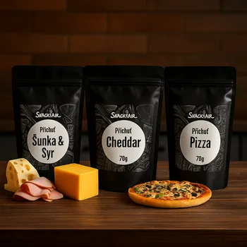 SnackAir Slané příchutě 3 x 70 g (šunka sýr, cheddar, pizza)