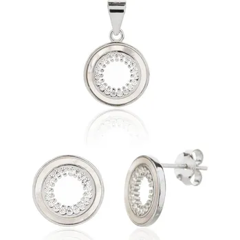 Náušnice Stříbrný set JVD SVLS0129SJ6BI00