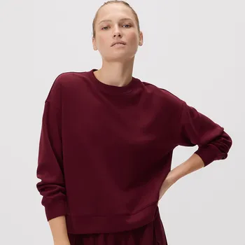 Dámská mikina Reserved - Mikina s modalem - hnědá - 690GA-83X - 690GA-83X-XS