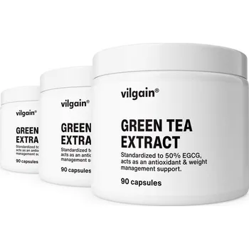 Přírodní produkt Vilgain Extrakt ze zeleného čaje – 3×&nbsp;90&nbsp;kapslí