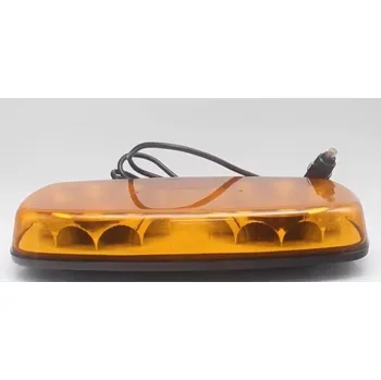 Maják LED výstražná oranžová rampa homologovaná 305 x 158 x 45 mm 38W R10 R65 magnet