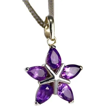 Přívěsek AMETARA, stříbrný přívěsek, ametyst Ag 925/1000